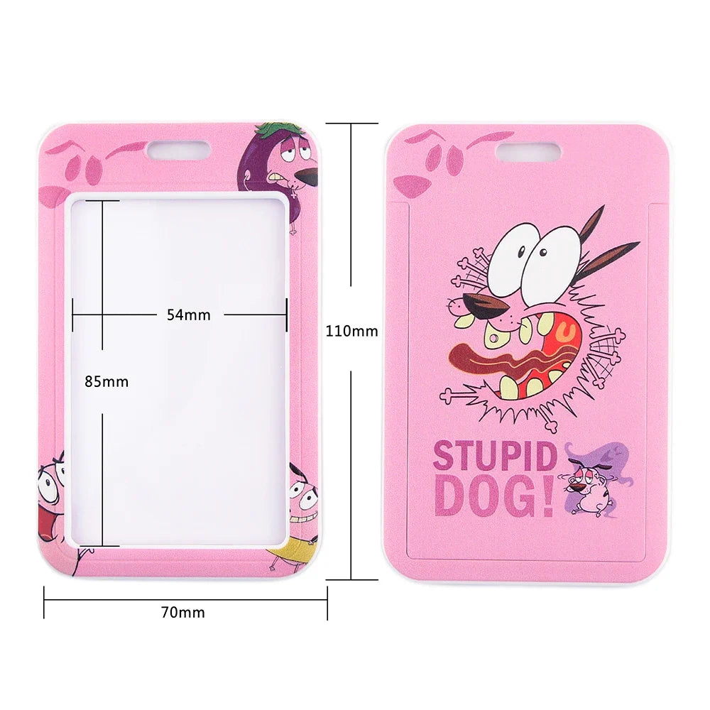 LX526 Anime Fuuny Dog Card Cover Lanyard Neck Strap Rope For Mobile Cell Phone ID Card Badge Holder With Keychain Keyring
