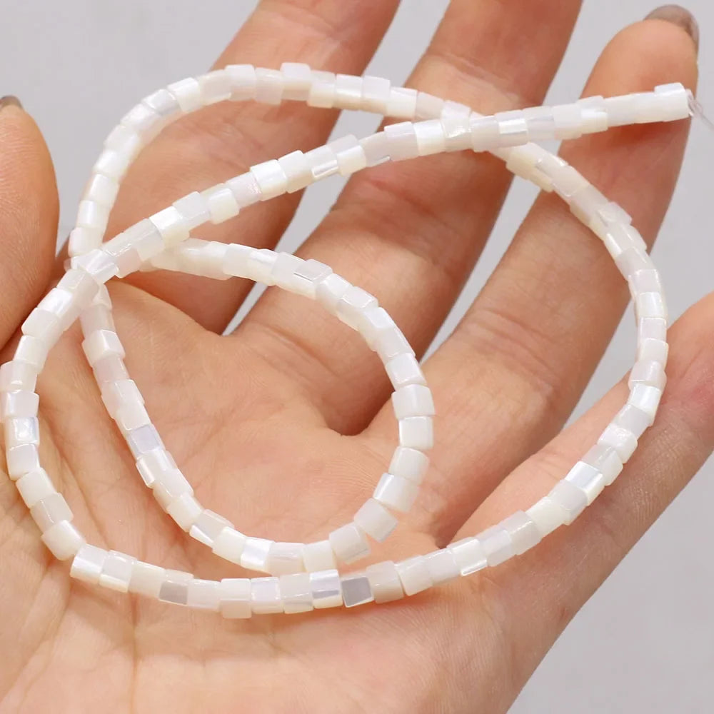 Natural Freshwater Shell Beads White Different Shape Loose Bead For Jewelry Making DIY Bracelet Necklace Earring Accessories