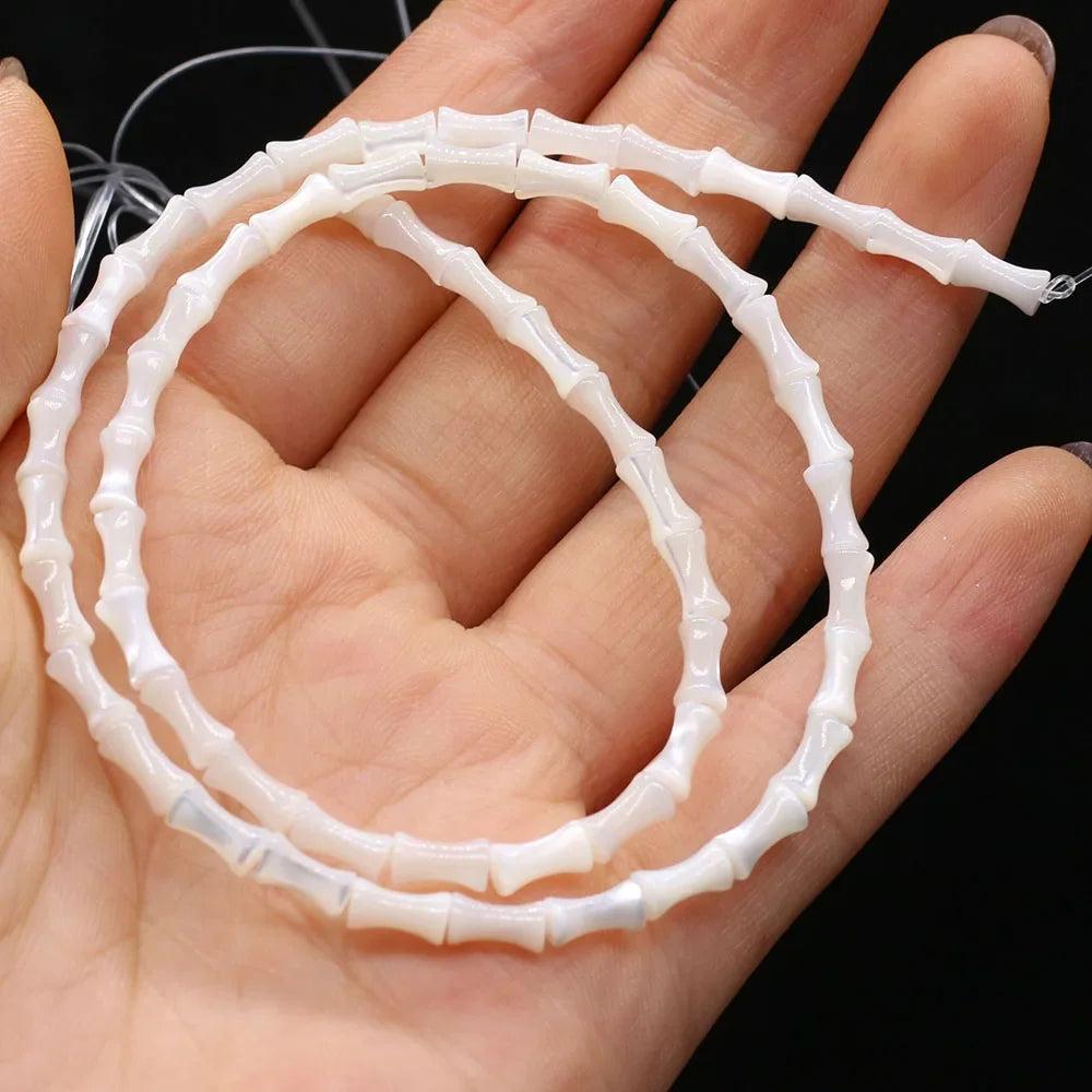 Natural Freshwater Shell Beads White Different Shape Loose Bead For Jewelry Making DIY Bracelet Necklace Earring Accessories