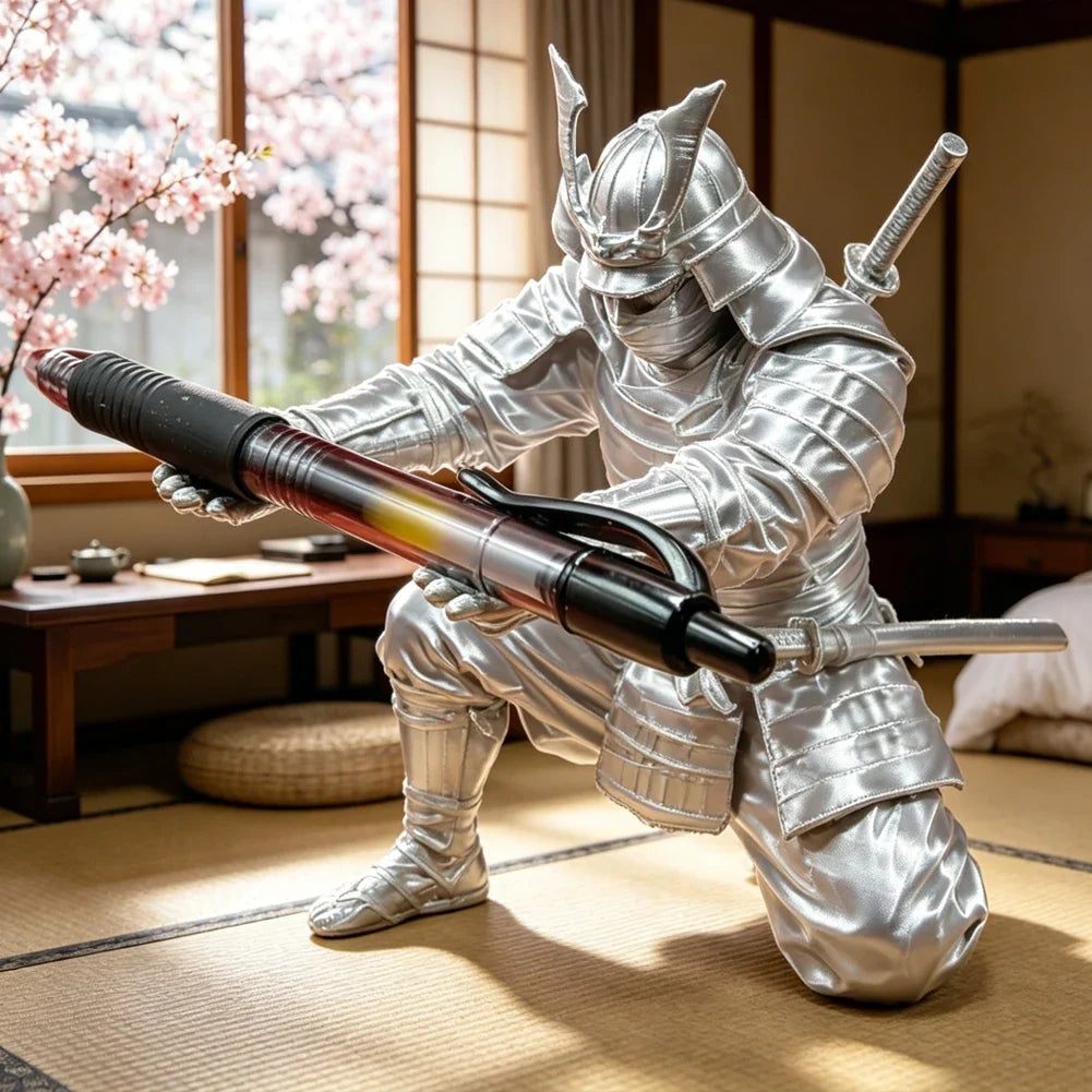 Creative Samurai Pen Holder Japanese Warrior Pencil Rack 3D Printed Stationery Organizer Stand Office Ornament Desk Decor Gift