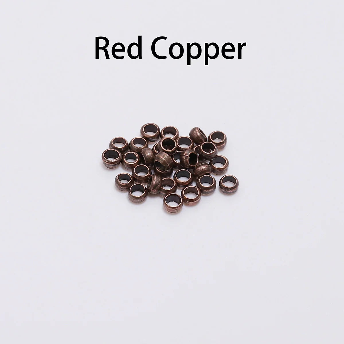 500pcs/lot Gold Silver Copper Ball Crimp End Beads Dia 1.5-3mm Stopper Spacer Beads For DIY Jewelry Making Supplies Accessories