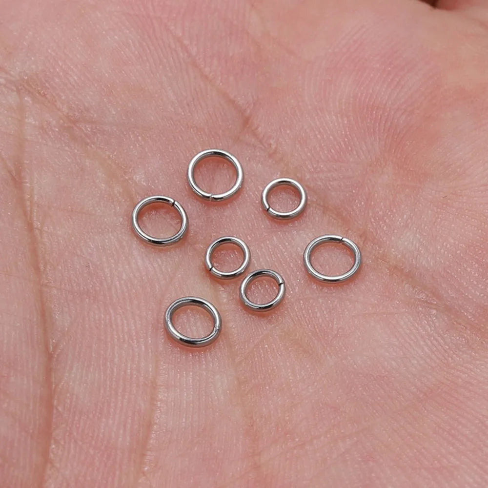 200Pcs Stainless Steel Open Jump Rings for Jewelry Making Supplies DIY Double Loops Split Rings Connectors For Jewelry Findings