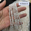 4-5mm Baroque Striped Small Beads Natural Freshwater Pearl Beads for Jewelry Making Supplies DIY Necklace Bracelet Accessories