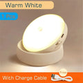 Night Lamp With Motion Sensor Night Light Rechargeable Wireless Led 360 Rotating Magnetic For Kitchen Room Bedside Table