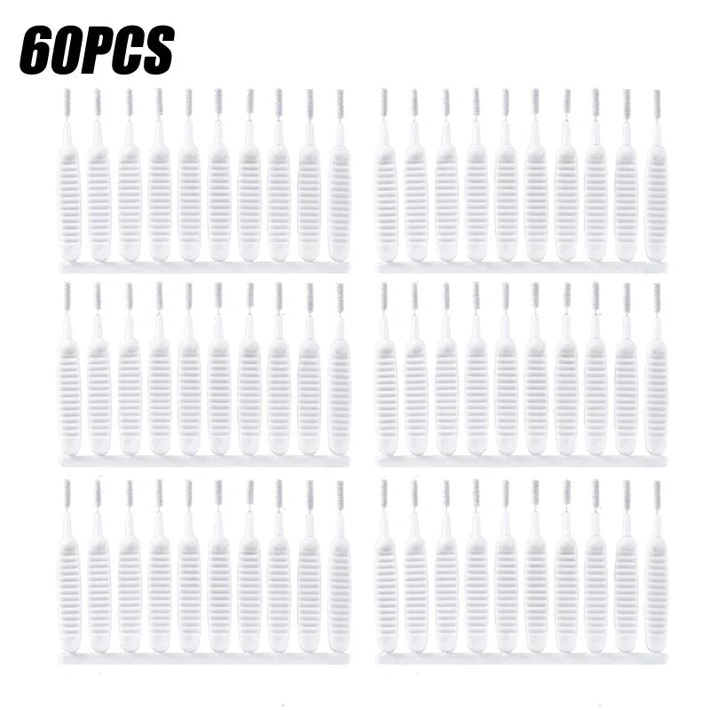 10-500PCS Shower Cleaning Brush Bathroom Micro Nylon Brush Nozzle Anti-blocking Cleaning Tools Bathroom Accessories