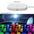 Car LED Touch Light Mini Wireless Car Interior Lighting Magnet Base Car Ceiling Light for Door Foot Trunk Storage USB Charging