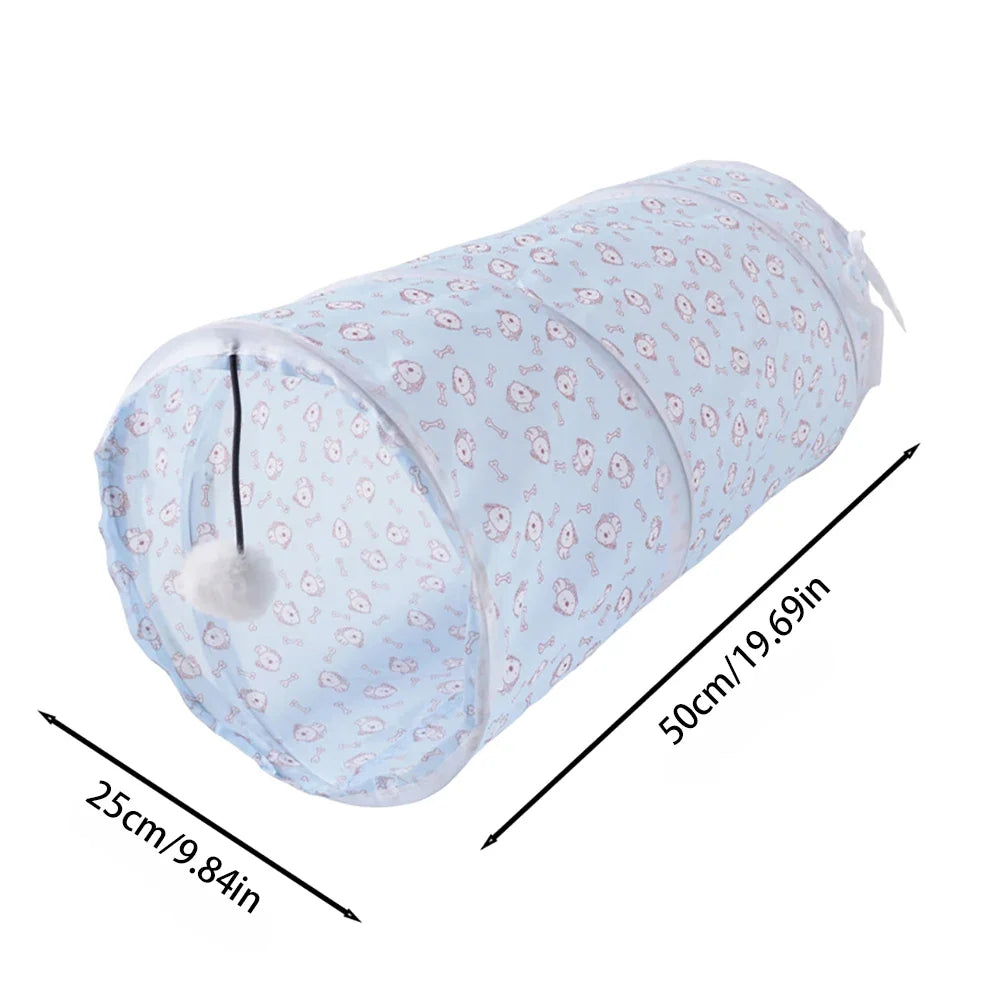 Cat Tunnel Tube Foldable Cat Toys Kitty Training Interactive Fun Toy Tunnel Bored for Puppy Kitten Pet Supplies Cat Accessories