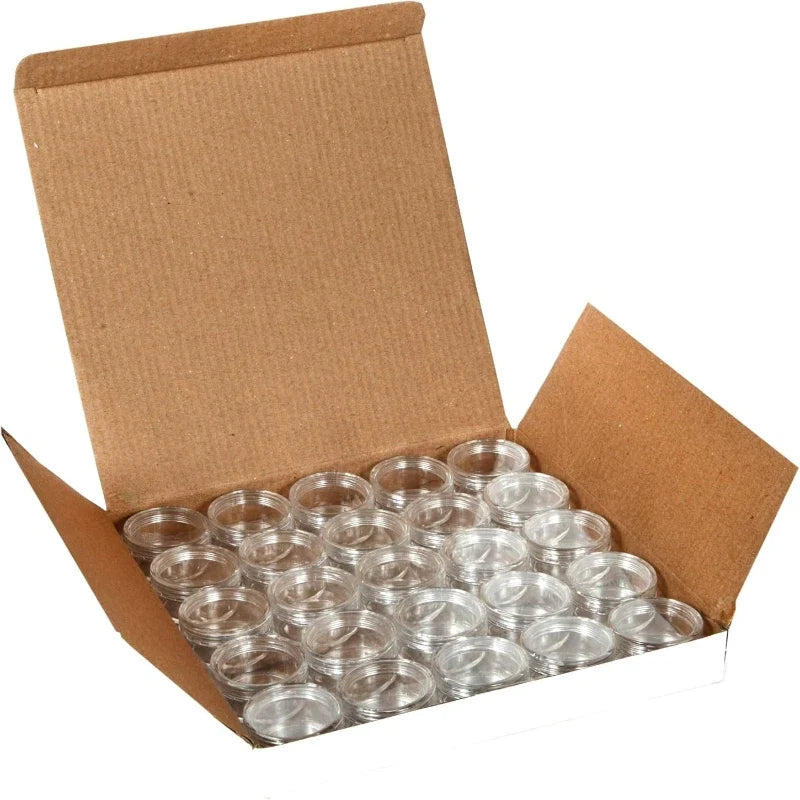 3-20g Transparent Portable Plastic Bottles Travel Cosmetic Container for Travel Makeup Face Cream Storage Small Box Beads Case
