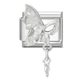 Y2K Romantic Heart Eyes Star Bow Knot Butterfly Zircon Charm Italian Links Fit 9mm Bracelet Stainless Steel Making DIY Jewelry