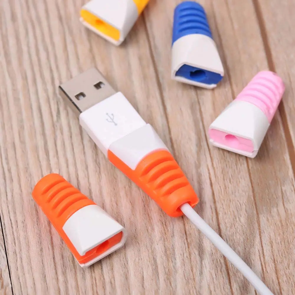 10Pcs Cable Protector Colorful Durable USB Charging Cable Protective Sleeve Cord Protector Data Line Accessories