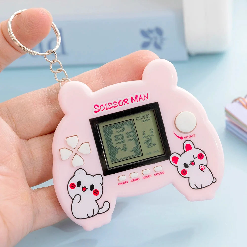 Electronic Pets Game Toys Keychain Virtual Cyber Digital Animals Toys Nostalgic Game Machine For Kids Child