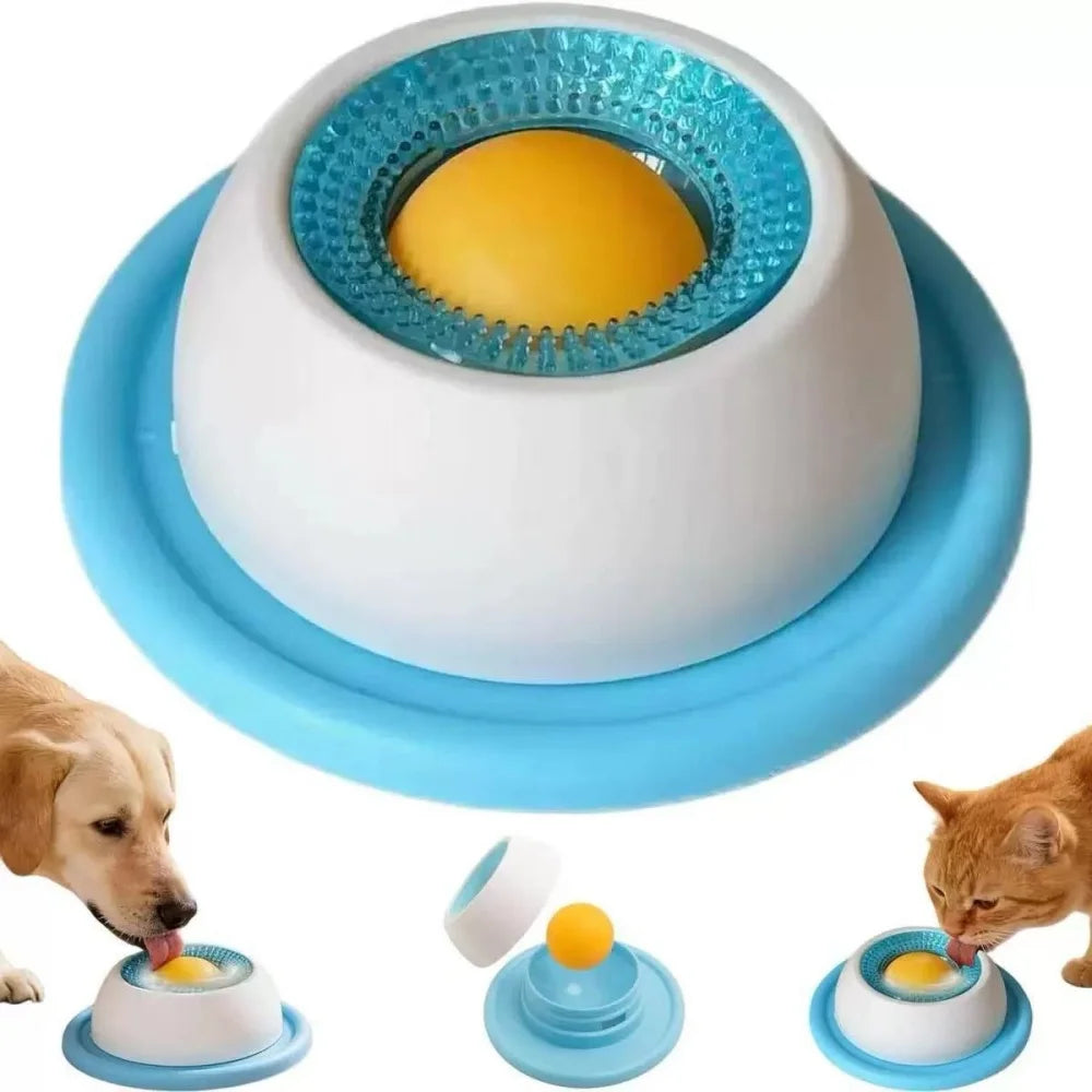 Pet Lickable Plate Wet Food Snacks Yogurt Lickers Slow Food Consumption Energy Consumption, Suitable for Cats and Dogs.