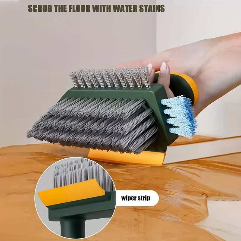 Gap Groove Cleaning Tool Glass Scraper Kitchen Bathroom Floor Tire Cleaner Brushes Home Cleaning Brush 4 in 1 Squeegee Brush