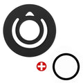 1PC Universal Magnetic Silicone Finger Ring Holder Strong Magnet Circular Grip Phone Stand for IPhone17 16 15 Ring Shape Bracket