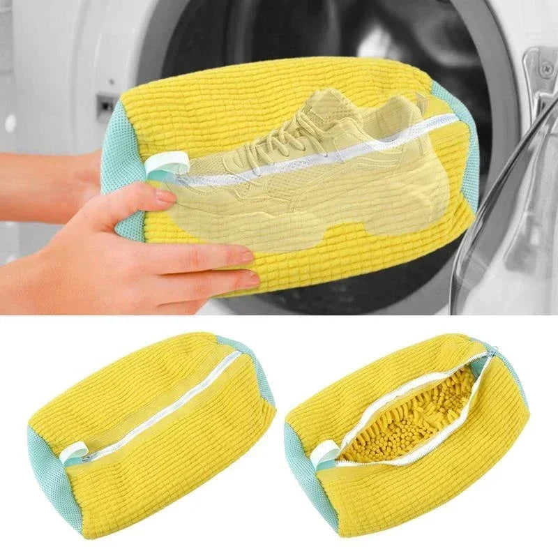 Washing Shoes Bag Cotton Laundry Net Fluffy fibers Easily remove dirt Washing Bags Anti-deformation Shoes Clothes Organizer