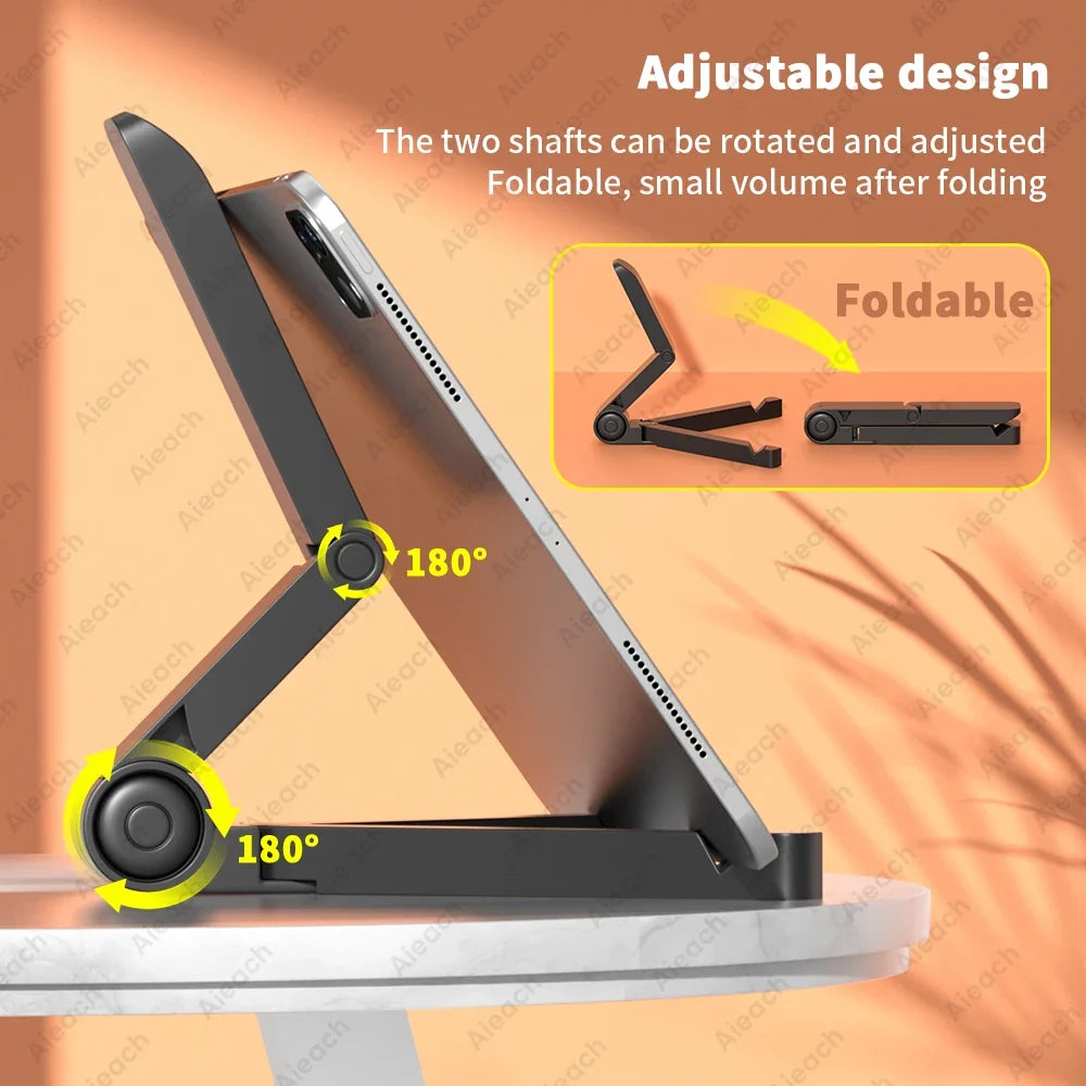 Desktops Stand For Tablet 4.7 to 12.9 inch , Adjustable Folding Bracket Tablet Holder For iPad Xiaomi Samsung Mobile Phone Suppo