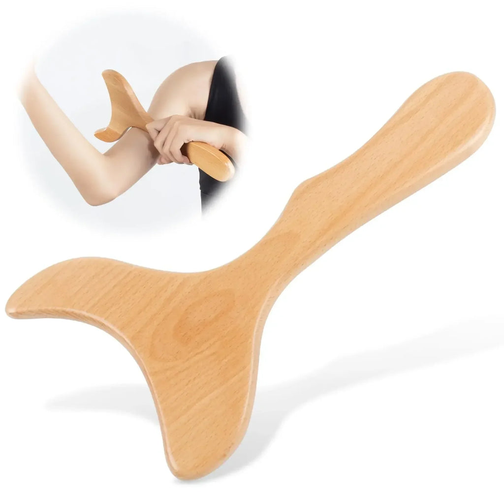 Wooden Gua Sha Wood Massage Tools,Wooden Back Massager, Body Massage Tool Paddle Gua Sha Tool