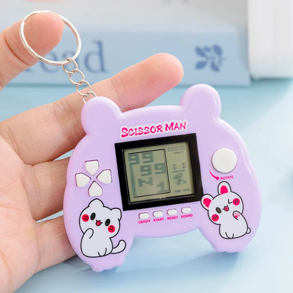 Electronic Pets Game Toys Keychain Virtual Cyber Digital Animals Toys Nostalgic Game Machine For Kids Child