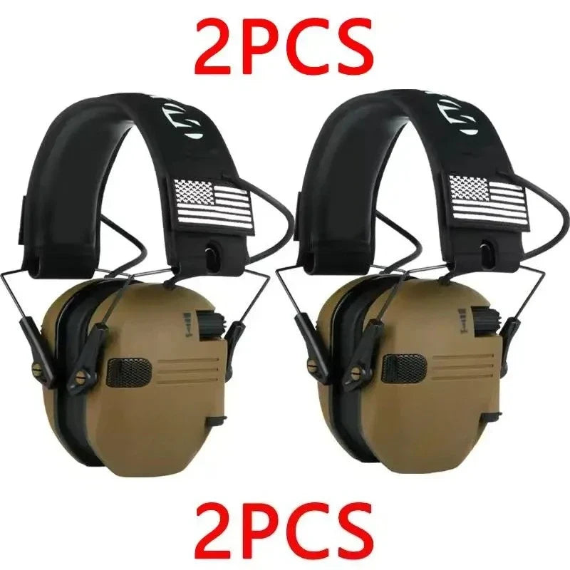 Shooting Hunting Electronic Earmuffs Active Noise Cancelling Protect Hearing Tactical Headset NRR22 EMI Filtering Sound Amplify
