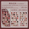Journal GO 2pcs English Alphabet Number Symbol Stickers Vintage Scrapbook Aesthetic Journaling Supplies Kit Retro Letter Sticker