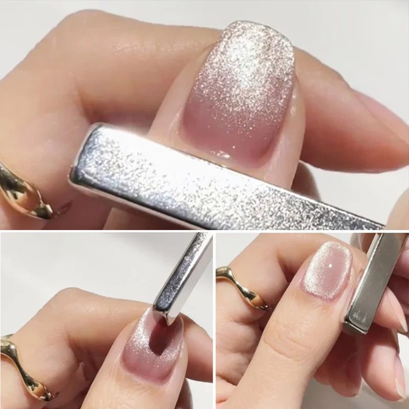 1Pcs Superconducting Magnetic Cat Eye Nail Tool Love Magnet with Special Nail Oil Glue for Salon-quality Nail Care at Home