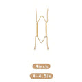4/6/8/10/12 Inch Plate Dish Hangers Holder W-shaped Wall Display Decorative Invisible Spring Hanging Hook Golden