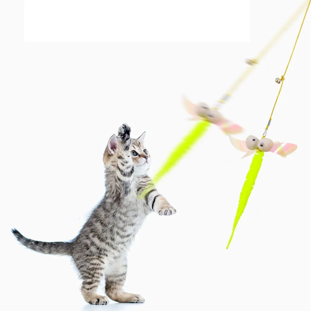 Random Cat Hanging Cat Toy Hanging Door Elastic Rope Cat Stick Feather Pet Supplies For Cats And Dogs