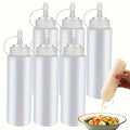 3Pcs Bpa-Free Squeeze Bottles for Condiments - Precision Control, Easy-Grip, Ideal for Sauces, Salad Dressing, Olive Oil, Bbq