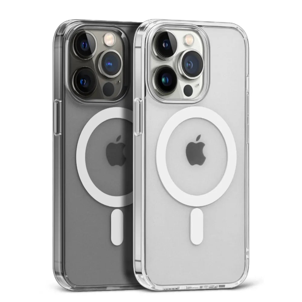 Transparent Magnetic Phone Case For iPhone 18 Pro Max 17 16 13 11 15 14 12 Pro Max Air 16E 17E Silicone Shockproof Fundas Cover