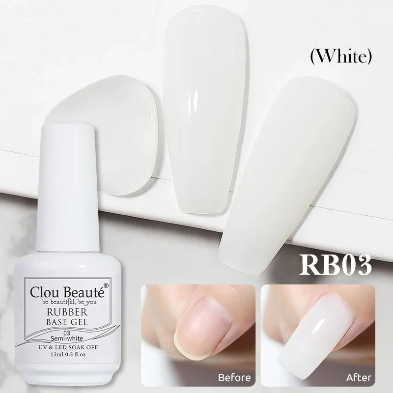 Clou Beaute Matte Velvet Top Coat Semi-permanent Varnish Strong Rubber Base Acid-Free for Gel Polish Blossom Gel Nail Primer