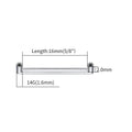 Right Grand ASTM F136 Titanium 14G Internally Threaded Surface Bar Base for Dermal Anchor Hide In Skin Piercing Jewelry