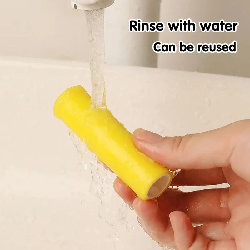 Mini Reusable Washable Lint Roller, Sticky Pet Hair Remover Roller, Portable Lint Cleaner Brush for Clothes & Household Use