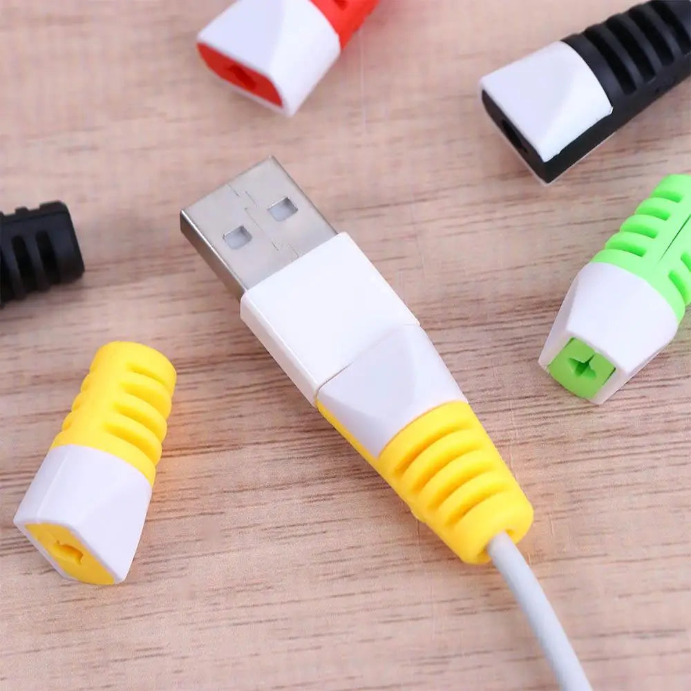 10Pcs Cable Protector Colorful Durable USB Charging Cable Protective Sleeve Cord Protector Data Line Accessories