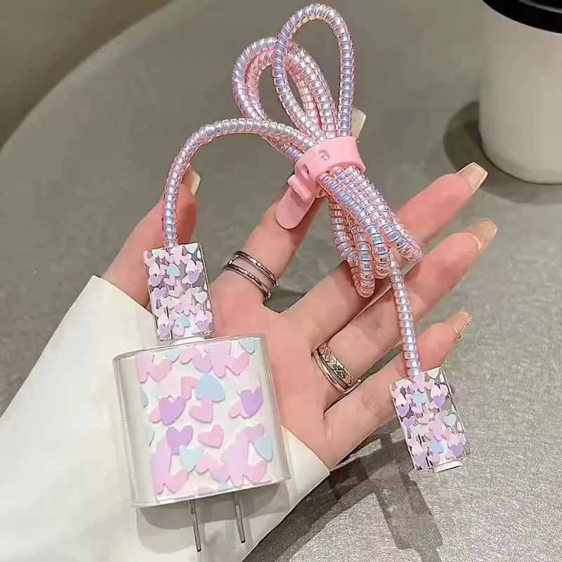 Butterfly Charger Protective Case Cable Protector For iPhone 18W/20W Fast Charging Cable Data Anti-break Charger Protective Rope