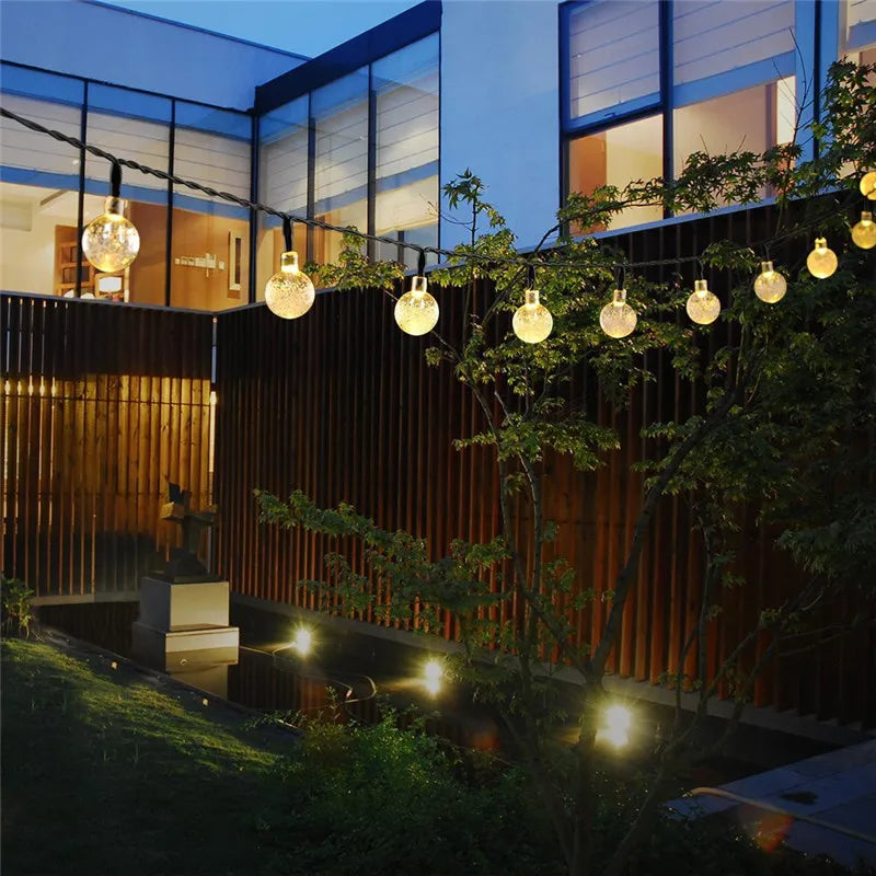 12M USB/Battery Power Ball LED String Lights Garland Lights Waterproof Outdoor Lamp Wedding Garden Fairy Lights Christmas Decor.