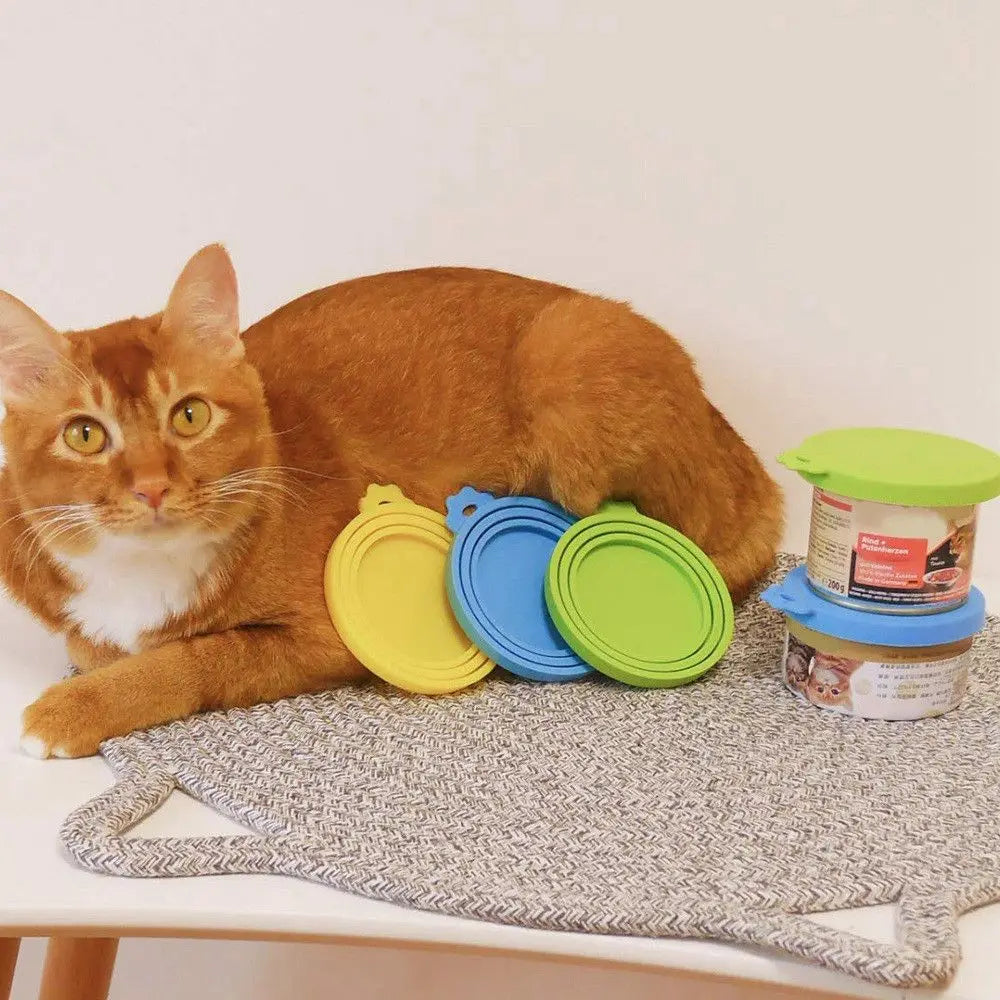 3 In 1 Silicone Canned Lid Reusable Food Tin Cover Keep Fresh Kitchen Organization Pet Supplies