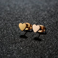 1 Pair Stainless Steel Earrings Trend Korean Sweet Heart Fashion Stud Earrings For Women Jewelry Party Friends Wedding Gifts NEW