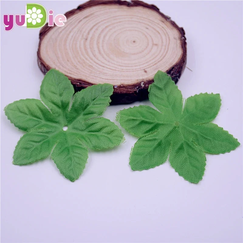 150Pcs Silk Green Artificial Leaves Fake Leaf for Home Decor Wedding Decoration DIY Wreath Artificial Plants Garland Accessories