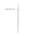 Right Grand ASTM F136 Titanium Threadless Labret Insertion Pin Self Piercing Taper Guide Needle Tool for 14/16G Push Back Post