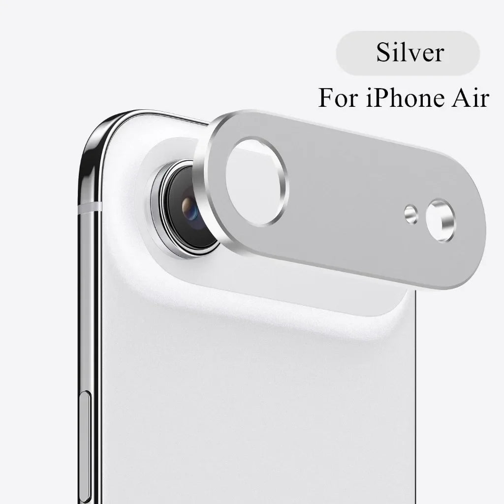 Metal Camera Bezel Sticker Cover For iPhone Air 17 Air Aluminum Alloy Hollow Anti-Shatter Camera Lens Protector Film