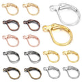 50pcs/lot Hypoallergenic Earring Hooks French Lever back Earwire Stainless Steel Earrings Clasp for Jewelry Making Findings