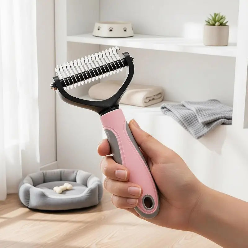 Professional Pet Grooming Brush Effective Deshedding Hair Knot Remover Suitable for Dogs Cats Home Daily Care Use