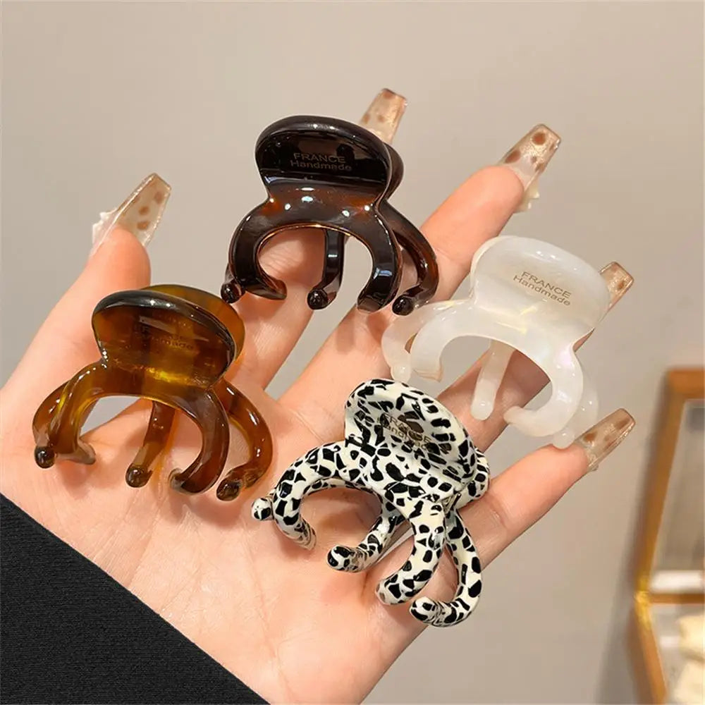 Fashion French Hair Claw Clips Elegant Retro Crab Shark Clip Acetate High Ponytail Holders for Women Girls