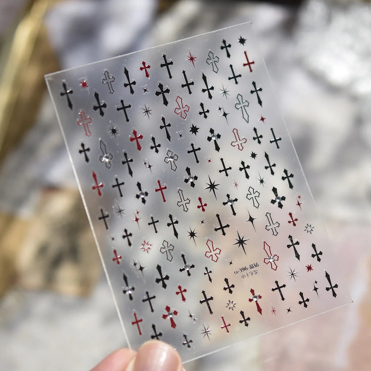 Halloween Nails Sticker Decoration 5D Retro Gilding Bat Cross Ghost Self Adhesive Nail Art Stickers DIY 3D Chic Manicure Decals