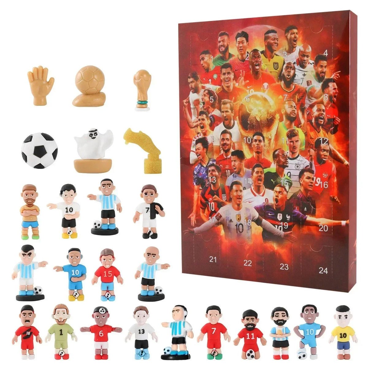 1/2/3PCS Soccer Advent Calendar 2024 Sports Christmas Advent Calendar Xmas Countdown Calendar Surprise Gifts for Soccer Fans