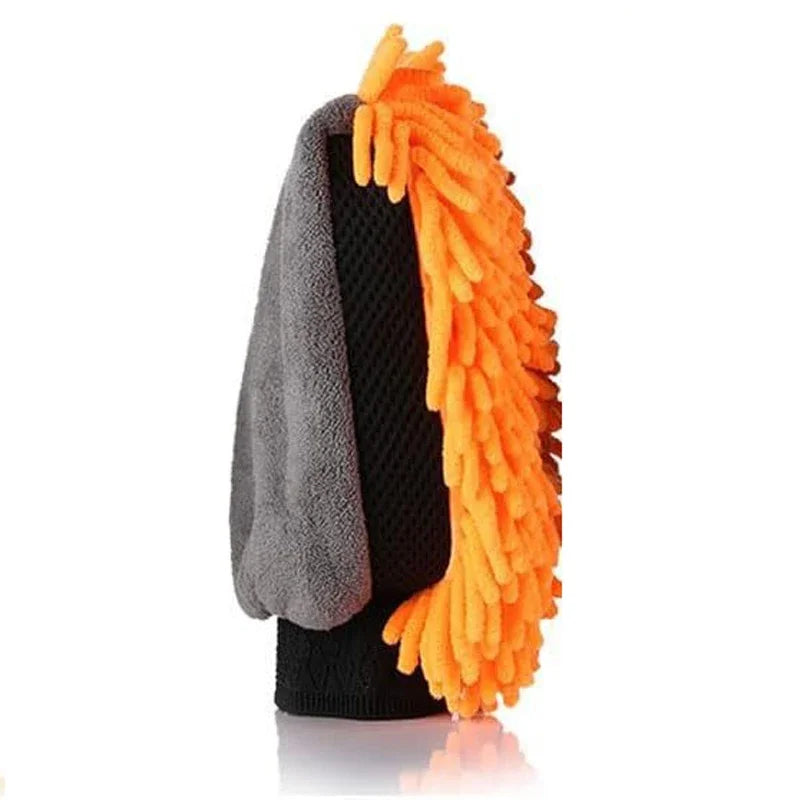1/5pcs Car Washing Gloves Waterproof Microfiber Chenille Gloves Car Cleaning Mitt Detailing Brush Auto Care Double-faced Glove