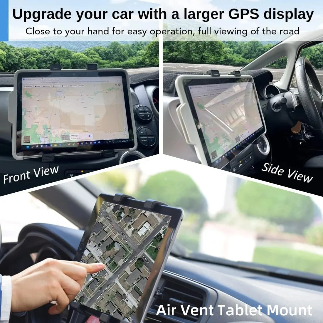 Car Air Vent Tablet Holder Car Mount Universal Tablet Stand Car Mount Compatible with 7" - 12" Tablets iPad Pro Mini Air 2