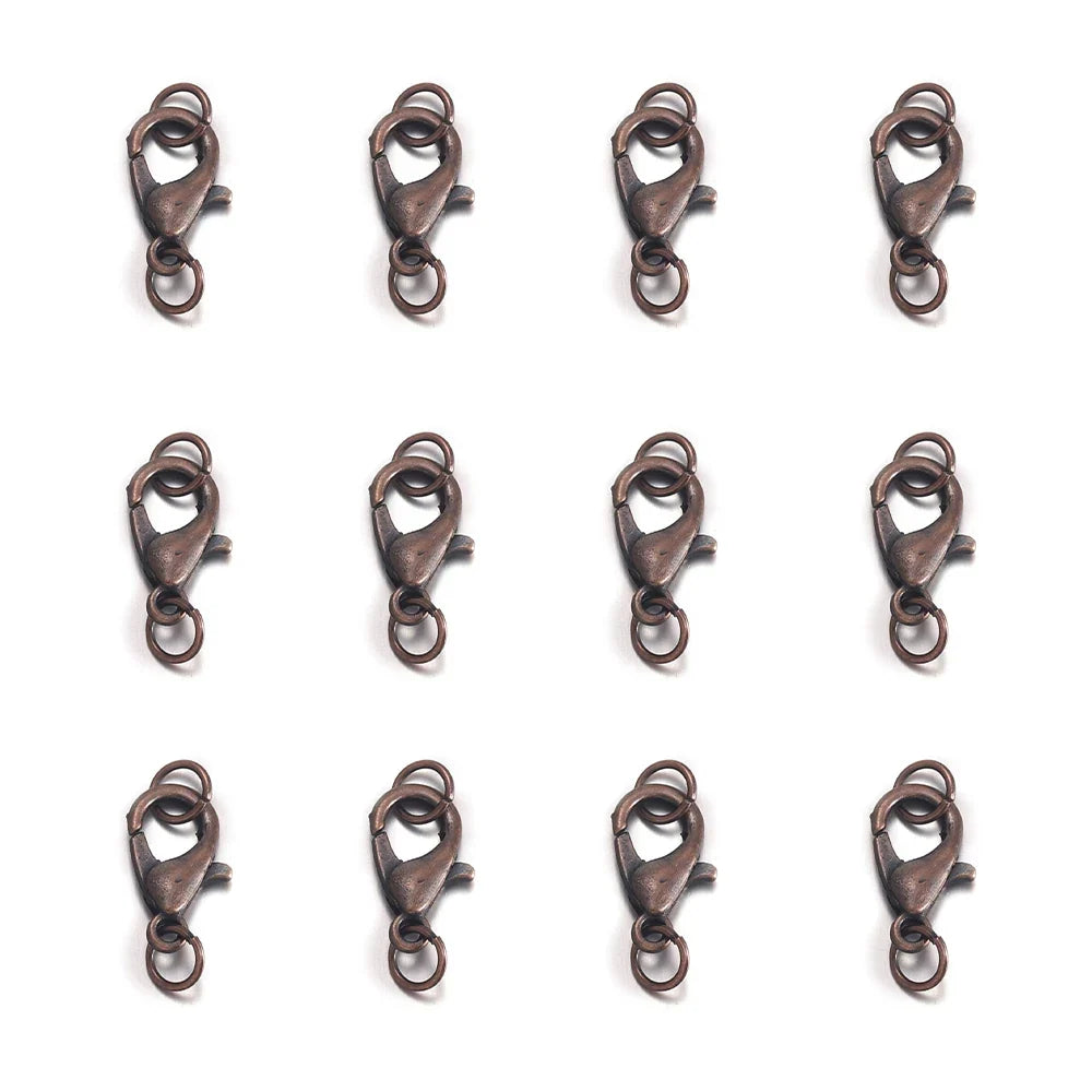 50Pcs Lobster Clasps Hooks with 100Pcs Jump Rings End Clasps Bracelet Necklace Connectors for DIY Jewelry Making Supplies