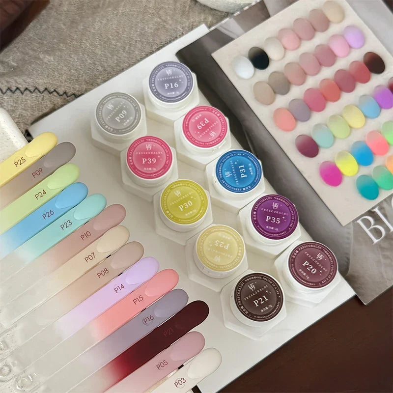 Nail Air Cushion Patting Gel, No Wash High Saturation Solid Color Gradient Shading, Offline Nail Salon Specific UV Nail Polish