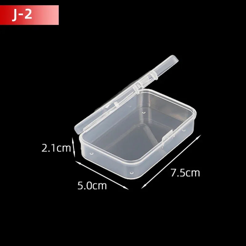 5Pcs/10Pcs PP Storage Box Mini Transparent Plastic Case Container Square Rectangle Packaging Box for Jewellry Beads Small Items
